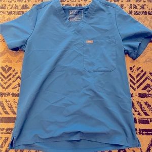Figs Catarina top Capri blue medium